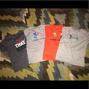 Boys 4t UNDER ARMOUR shirts